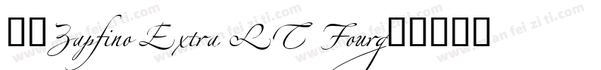 字体Zapfino Extra LT Four字体转换